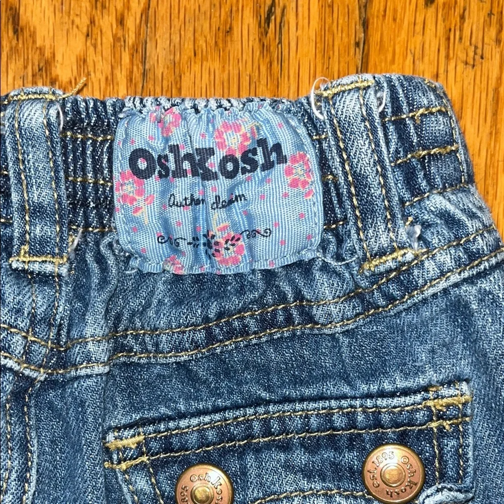 OshKosh B'gosh Classic Girls Blue Denim Jeans Size 18 Months